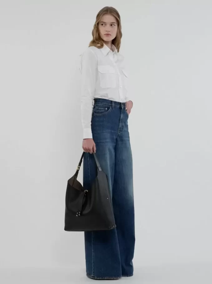 Bolso hobo Marcie en piel granulada Bolso hobo Marcie en piel granulada