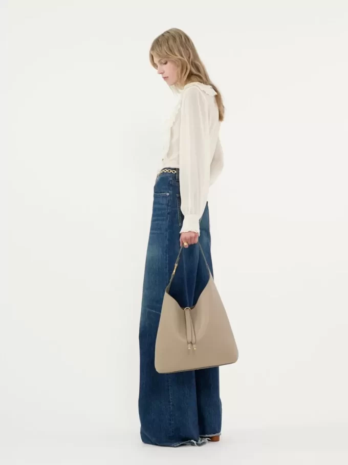 Bolso hobo Marcie en piel granulada Bolso hobo Marcie en piel granulada