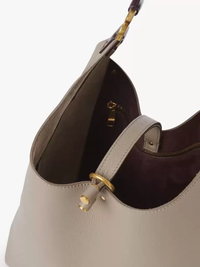 Bolso hobo Marcie en piel granulada Bolso hobo Marcie en piel granulada