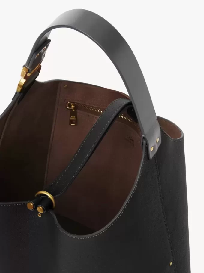 Bolso hobo Marcie en piel granulada Bolso hobo Marcie en piel granulada