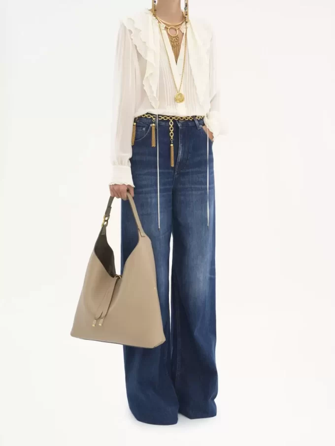 Bolso hobo Marcie en piel granulada Bolso hobo Marcie en piel granulada
