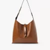 Bolso hobo pequeño Marcie en piel brillante Bolso hobo pequeño Marcie en piel brillante
