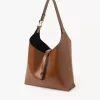 Bolso hobo pequeño Marcie en piel brillante Bolso hobo pequeño Marcie en piel brillante