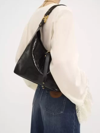 Bolso hobo pequeño Marcie en piel efecto cocodrilo Bolso hobo pequeño Marcie en piel efecto cocodrilo