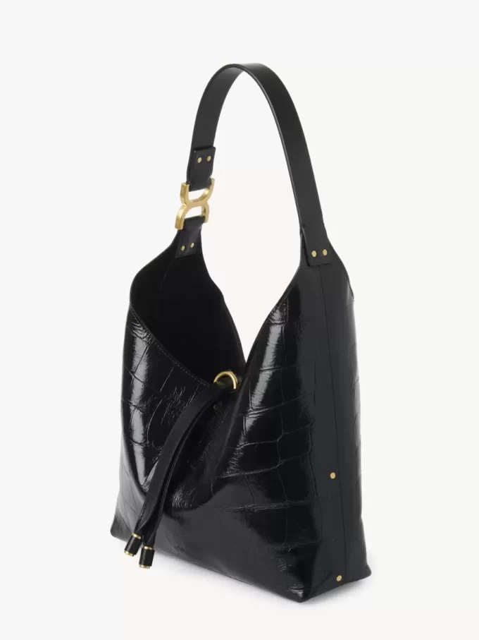 Bolso hobo pequeño Marcie en piel efecto cocodrilo Bolso hobo pequeño Marcie en piel efecto cocodrilo
