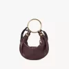 Bolso Hobo pequeño tipo pulsera en piel granulada Bolso Hobo pequeño tipo pulsera en piel granulada