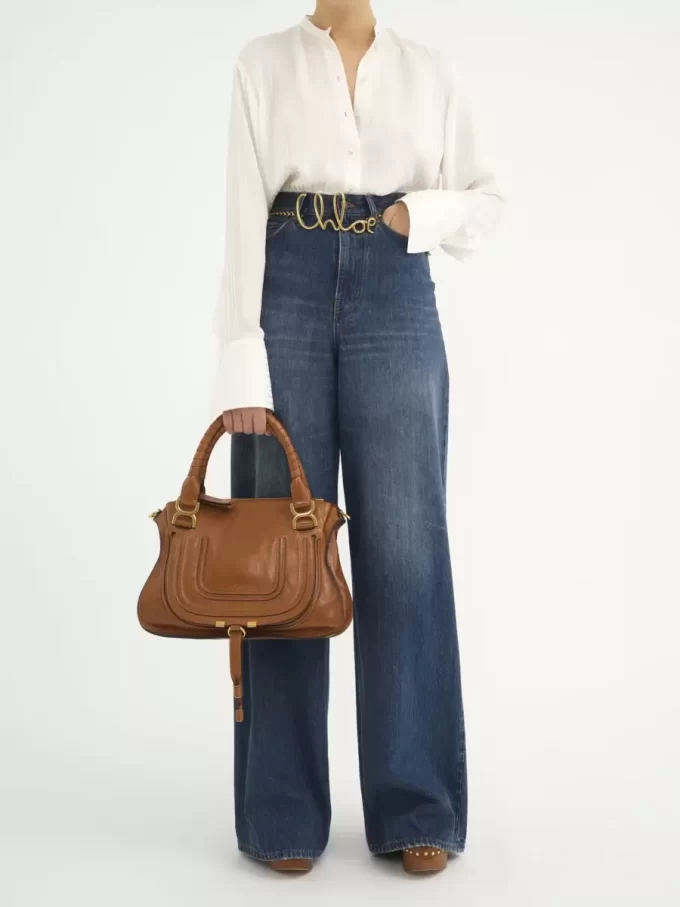 Bolso Marcie en piel brillante Bolso Marcie en piel brillante