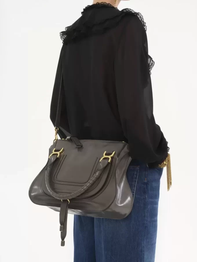 Bolso Marcie en piel brillante Bolso Marcie en piel brillante