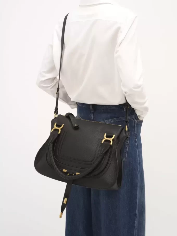 Bolso Marcie en piel granulada Bolso Marcie en piel granulada