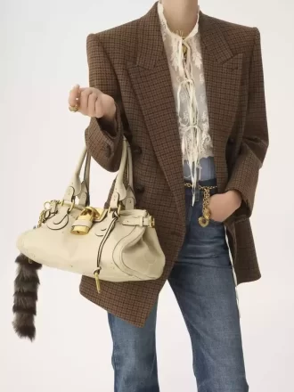 Bolso Paddington en piel granulada Bolso Paddington en piel granulada