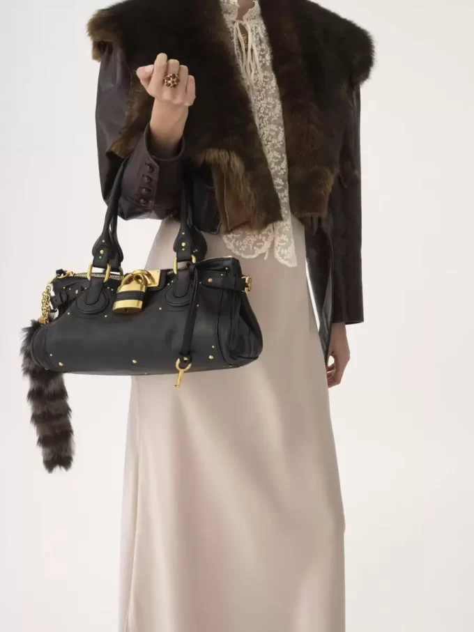 Bolso Paddington en piel granulada Bolso Paddington en piel granulada