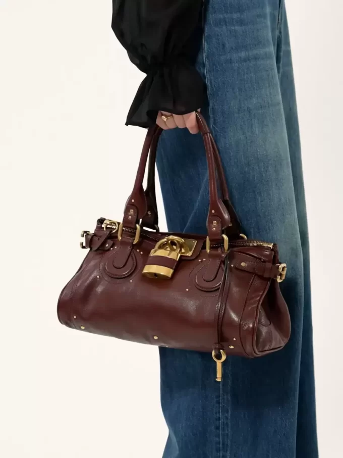 Bolso Paddington en piel granulada Bolso Paddington en piel granulada