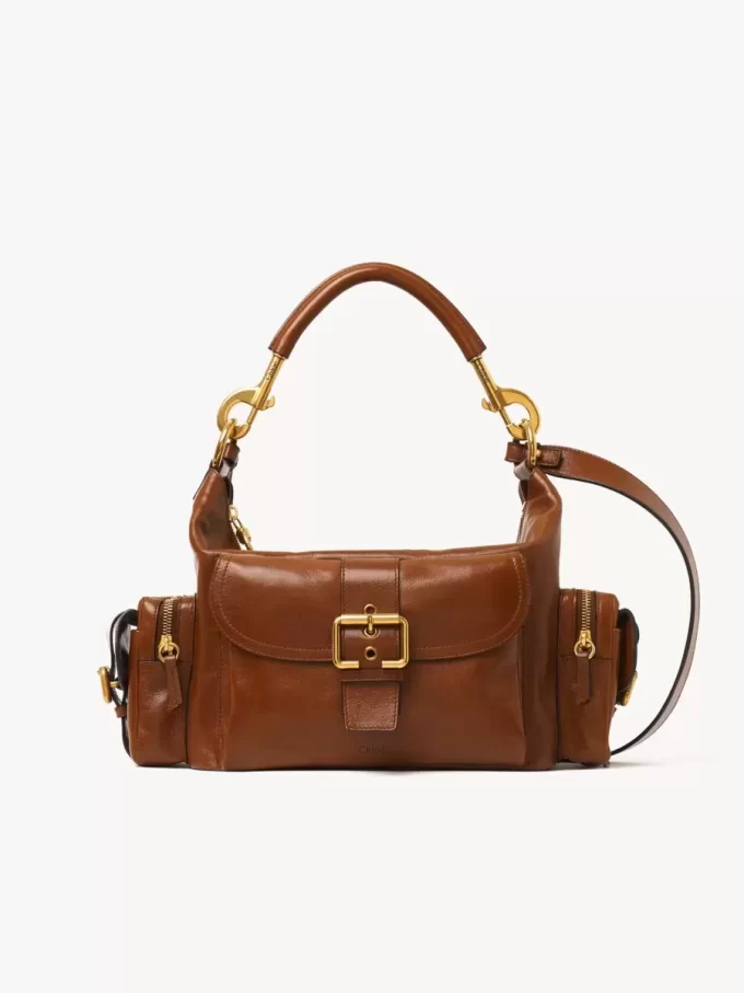Bolso para cámara en piel brillante Bolso para cámara en piel brillante