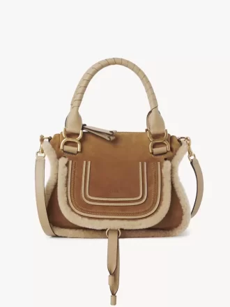 Bolso pequeño Marcie en ante y borrego Bolso pequeño Marcie en ante y borrego