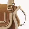 Bolso pequeño Marcie en ante y borrego Bolso pequeño Marcie en ante y borrego