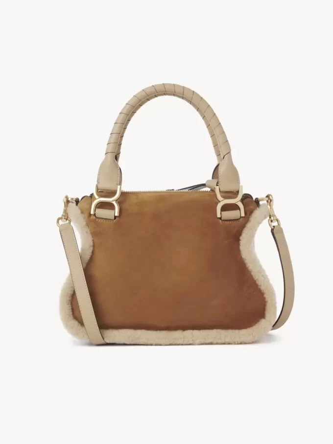 Bolso pequeño Marcie en ante y borrego Bolso pequeño Marcie en ante y borrego