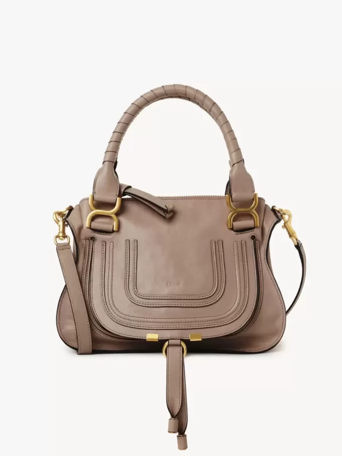 Bolso pequeño Marcie en piel brillante Bolso pequeño Marcie en piel brillante