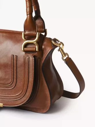 Bolso pequeño Marcie en piel brillante Bolso pequeño Marcie en piel brillante
