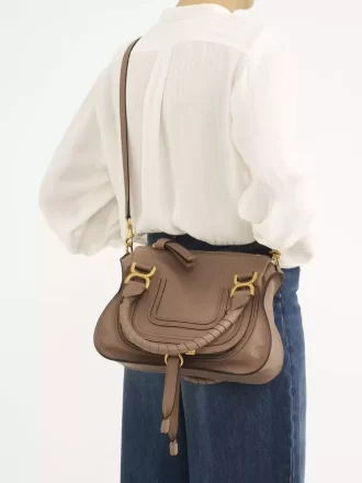 Bolso pequeño Marcie en piel brillante Bolso pequeño Marcie en piel brillante