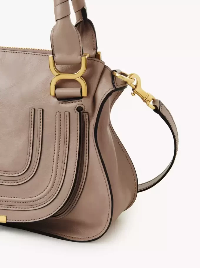 Bolso pequeño Marcie en piel brillante Bolso pequeño Marcie en piel brillante