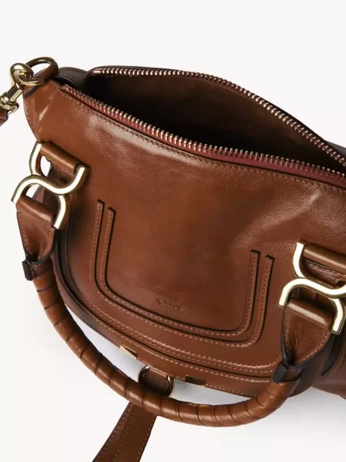 Bolso pequeño Marcie en piel brillante Bolso pequeño Marcie en piel brillante