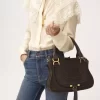 Bolso pequeño Marcie en piel de ante Bolso pequeño Marcie en piel de ante