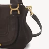 Bolso pequeño Marcie en piel de ante Bolso pequeño Marcie en piel de ante