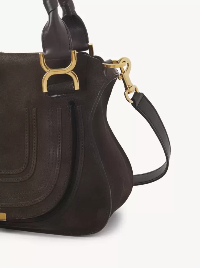 Bolso pequeño Marcie en piel de ante Bolso pequeño Marcie en piel de ante