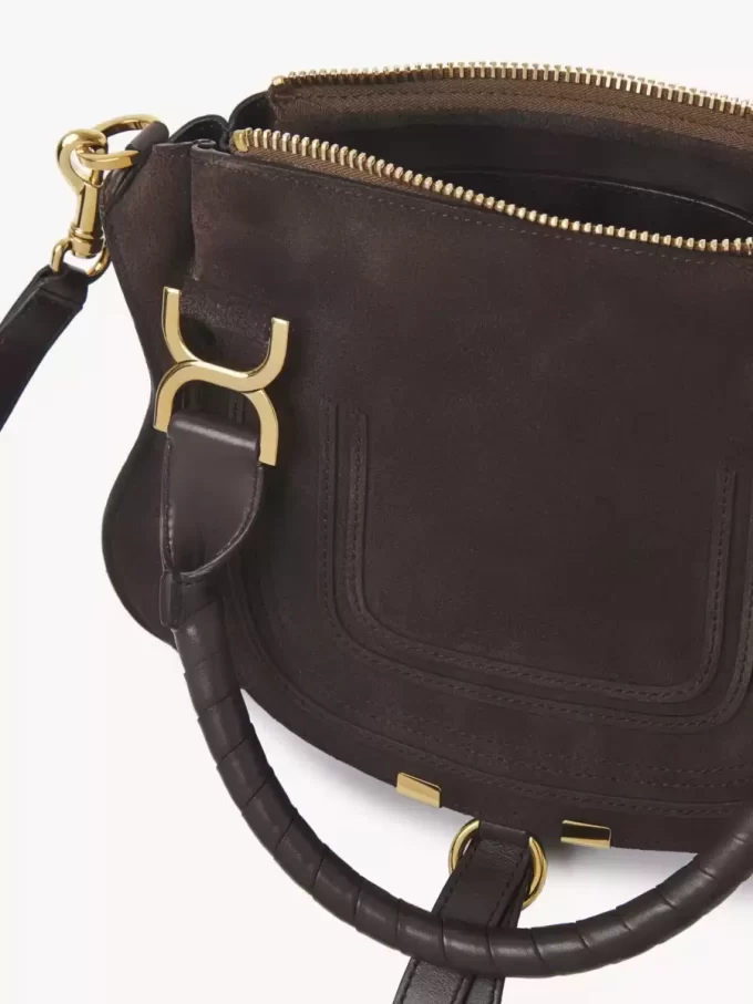 Bolso pequeño Marcie en piel de ante Bolso pequeño Marcie en piel de ante