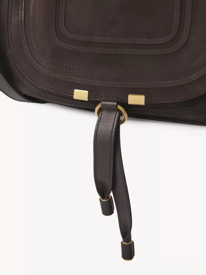 Bolso pequeño Marcie en piel de ante Bolso pequeño Marcie en piel de ante