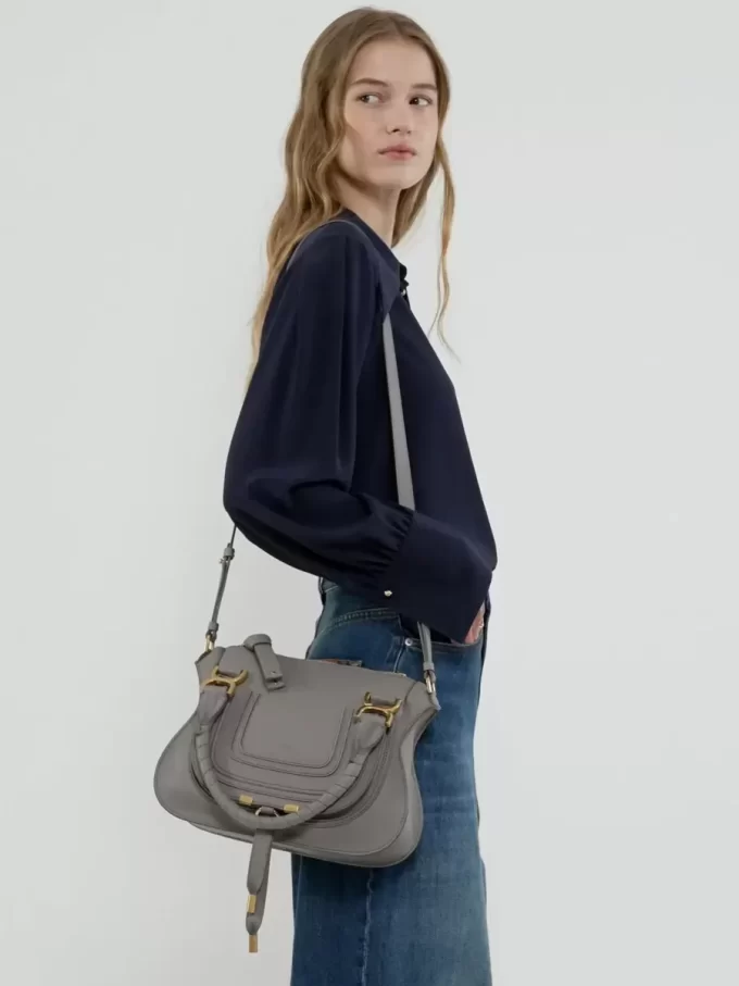 Bolso pequeño Marcie en piel granulada Bolso pequeño Marcie en piel granulada