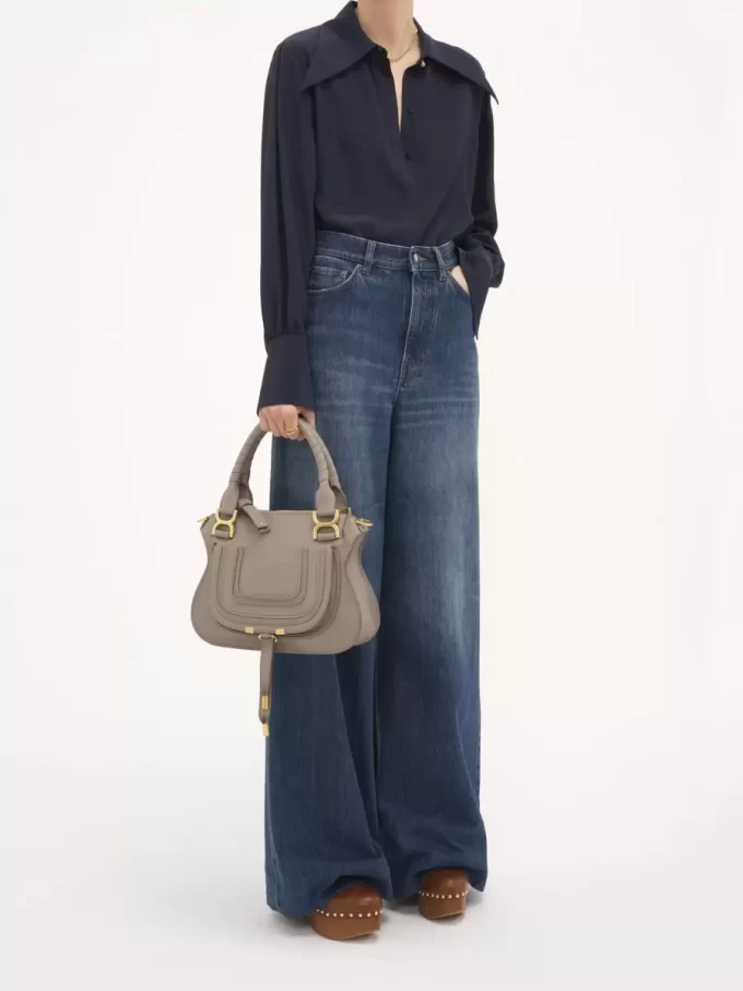 Bolso pequeño Marcie en piel granulada Bolso pequeño Marcie en piel granulada