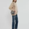 Bolso pequeño Marcie Saddle en piel granulada Bolso pequeño Marcie Saddle en piel granulada