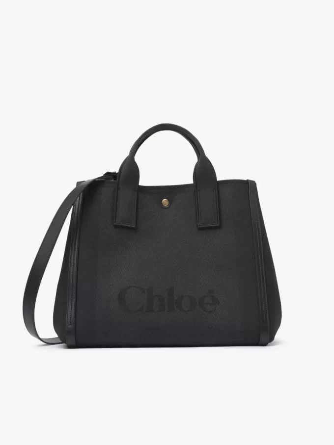 Bolso tote Chloé Carry de lona Bolso tote Chloé Carry de lona