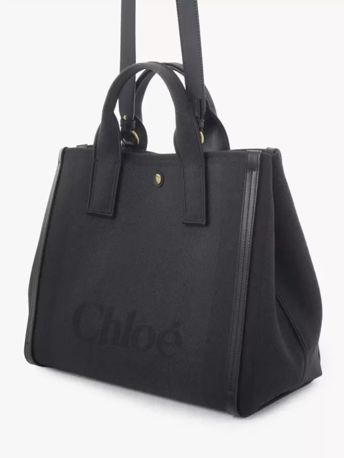 Bolso tote Chloé Carry de lona Bolso tote Chloé Carry de lona