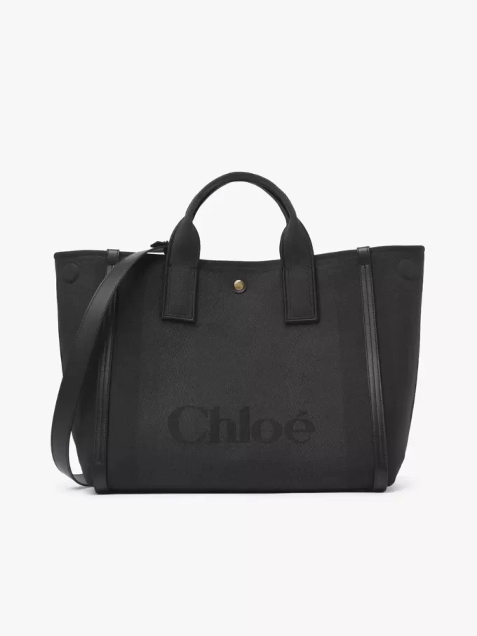 Bolso tote Chloé Carry de lona Bolso tote Chloé Carry de lona