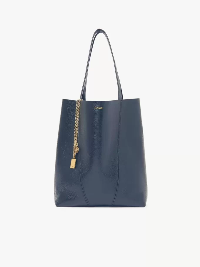 Bolso tote Chloé Spin de piel granulada Bolso tote Chloé Spin de piel granulada