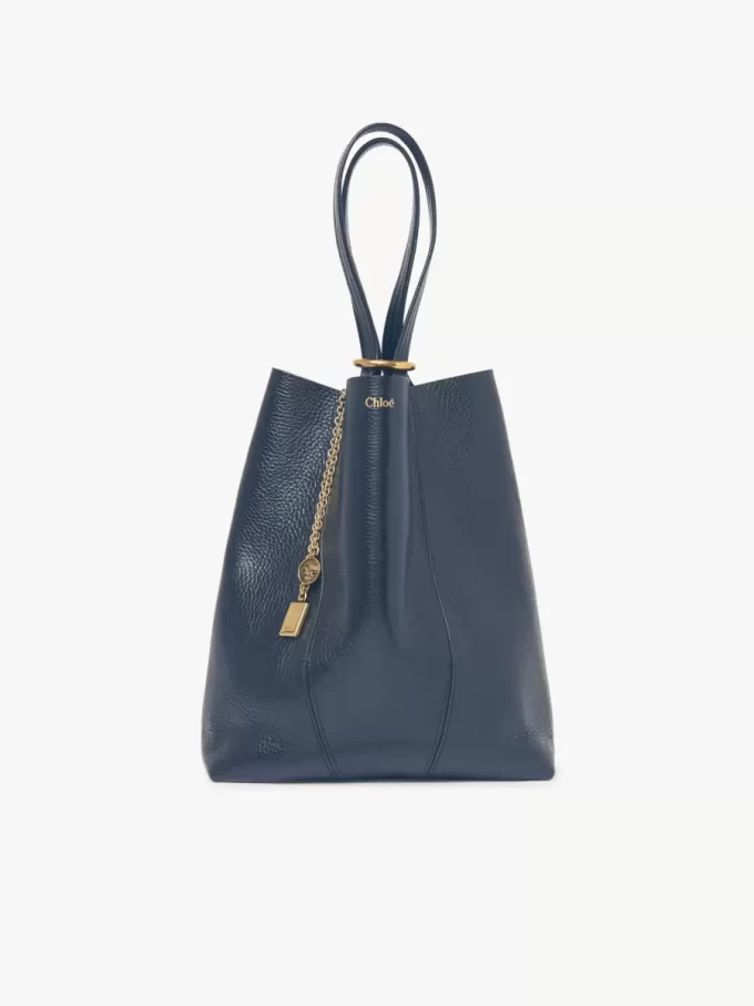 Bolso tote Chloé Spin de piel granulada Bolso tote Chloé Spin de piel granulada
