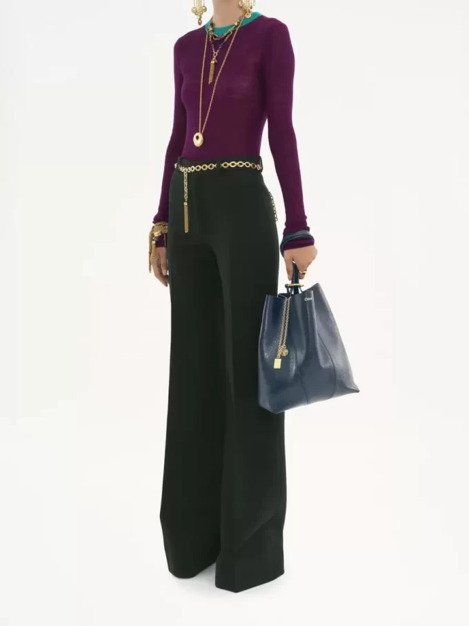 Bolso tote Chloé Spin de piel granulada Bolso tote Chloé Spin de piel granulada