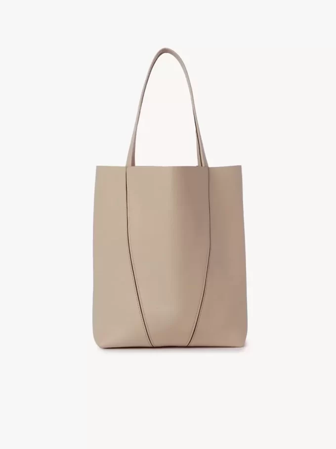 Bolso tote Chloé Spin de piel granulada Bolso tote Chloé Spin de piel granulada