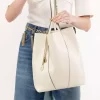 Bolso tote Chloé Spin de piel granulada Bolso tote Chloé Spin de piel granulada