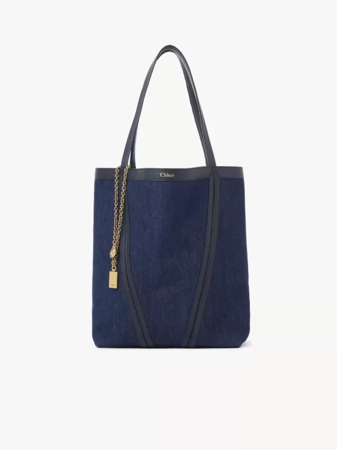 Bolso tote Chloé Spin en denim Bolso tote Chloé Spin en denim