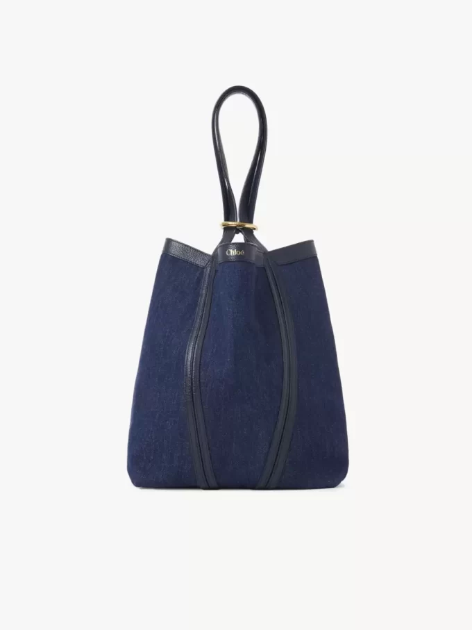 Bolso tote Chloé Spin en denim Bolso tote Chloé Spin en denim