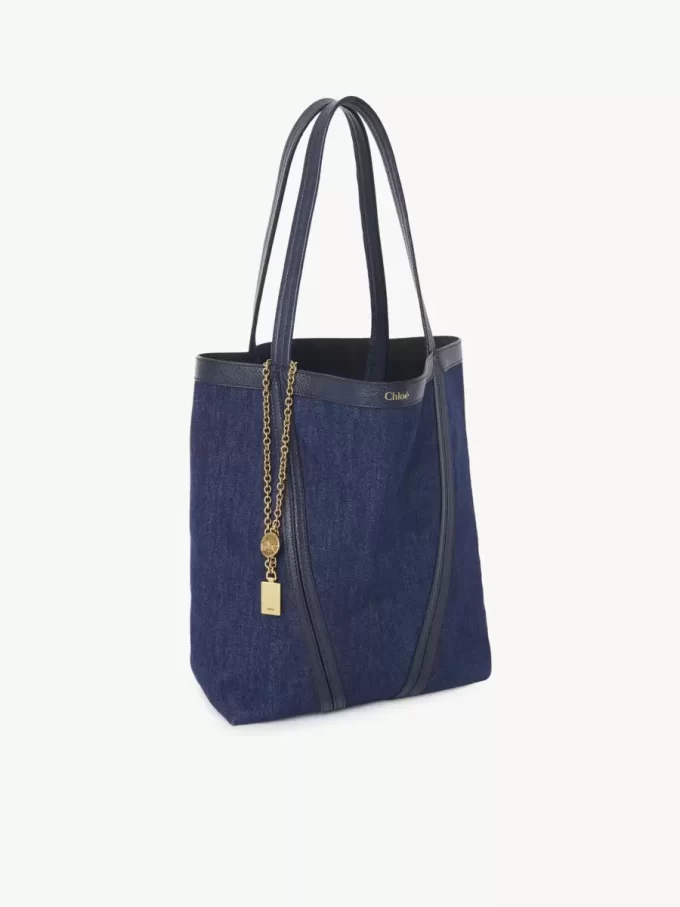 Bolso tote Chloé Spin en denim Bolso tote Chloé Spin en denim