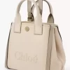 Bolso tote pequeño Chloé Carry de lona Bolso tote pequeño Chloé Carry de lona