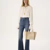 Bolso tote pequeño Chloé Carry de lona Bolso tote pequeño Chloé Carry de lona