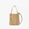 Bolso tote pequeño Chloé Spin de piel granulada Bolso tote pequeño Chloé Spin de piel granulada