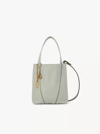 Bolso tote pequeño Chloé Spin de piel granulada Bolso tote pequeño Chloé Spin de piel granulada