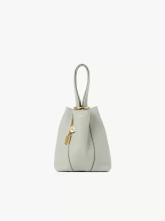 Bolso tote pequeño Chloé Spin de piel granulada Bolso tote pequeño Chloé Spin de piel granulada