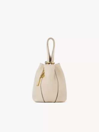 Bolso tote pequeño Chloé Spin de piel granulada Bolso tote pequeño Chloé Spin de piel granulada